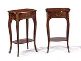 paire de tables de chevet en acajou de style Louis II