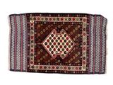a rug with a geometric design on a white background