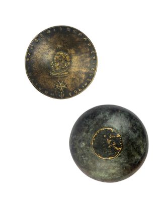 Sylva BERNT (1910 - 1995) : Petite coupelle en bronze à l'ép…