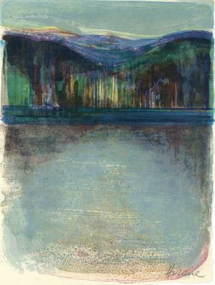 Camille HILAIRE (1916-2004) - Le lac d'Altenweier, 1975, Lit…
