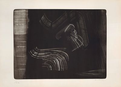 black and white photograph of a musical instrument in a room