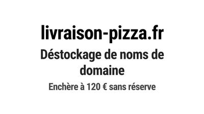 Nom de domaine livraison-pizza.