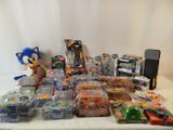 a lot of toys that are on a table