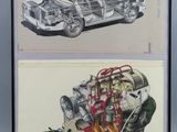 une image représentant deux dessins : celui d'une voiture et celui d'un moteur de voiture