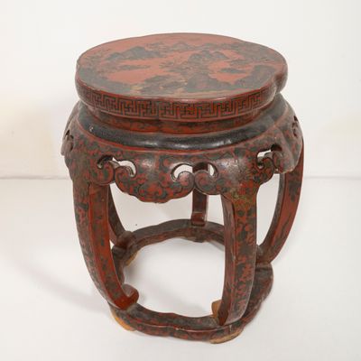 27. Tabouret de jardin, Chine, XXe siècle, en forme de tambo…