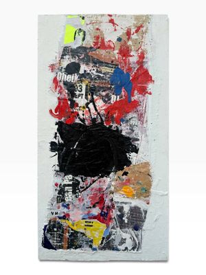 an image of a painting on a piece of paper with a lot of paint on it