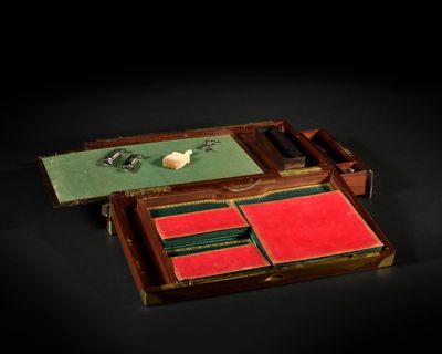 Exceptionnel écritoire de campagne d’état-major par Martin G… - Photo 1