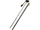 an image of a sword with a wooden handle on a white background