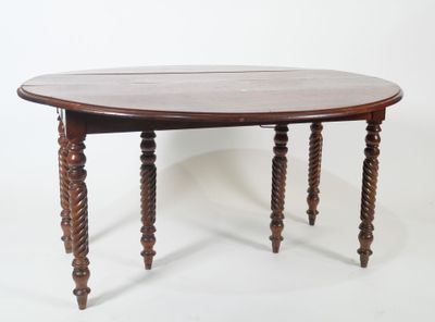 a small table with a wooden top on a white background