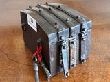 a small metal box that is on a table