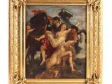 une image représentant un tableau représentant une femme agressée par deux hommes