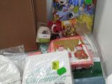 many items that are sitting on the floor next to the door