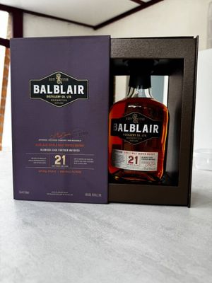 ballblaar 21 year old single malt scotch whisky
