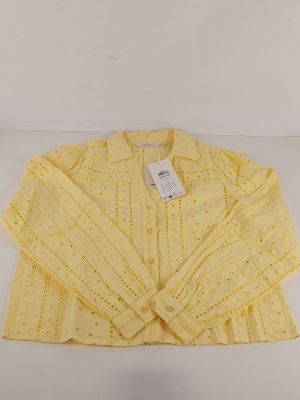 ONLY - Blouse ONLLORETTA - Broderie Anglaise - Jaune Sunligh…