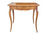 an image of a wooden table with a drawer on top of it