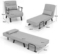 1 Fauteuil pliant 4 en 1 avec fonction lit (photo 2)