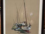 a picture of a picture of a boat on a table