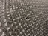 a black bug that is sitting on the back of a chair