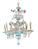 LUSTRE EN VERRE POLYCHROME