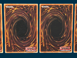 three cards with a picture of a black hole in the middle of them