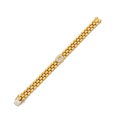 a diamond - set bracelet, by cartier