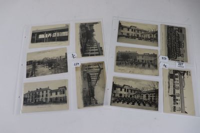 Limoges Institution Turgot . 15 cartes( 2 feuilles)