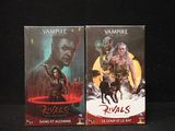 the two covers of the vampire series are shown on a black background