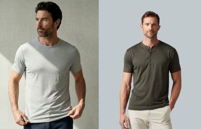deux photos d'un homme en chemise grise et d'un homme en chemise grise