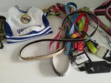 a lot of items that are on a white shelf