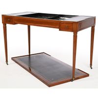 TABLE TRIC TRAC LOUIS XVI en acajou et placage d’acajou à pl… (photo 2)