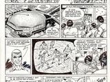 a black and white comic strip with a cartoon of a man in a car