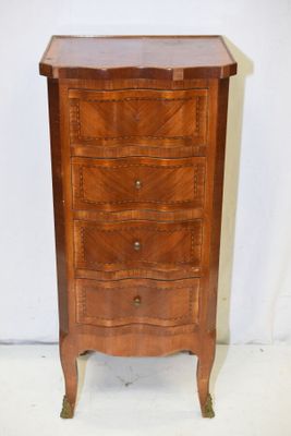 Petit MEUBLE HAUT en marqueterie ouvrant par 4 tiroirs.