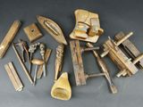 many different types of woodworking tools on the table