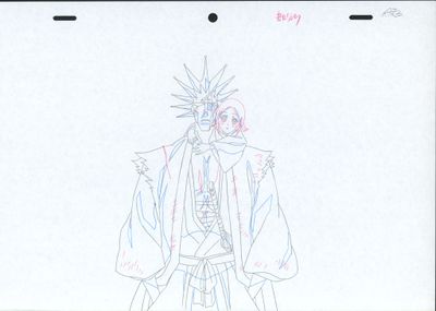 dessin représentant un homme vêtu d'un costume et portant une épée