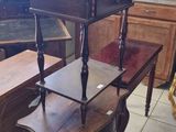 several pieces of furniture are stacked on top of each other in a room