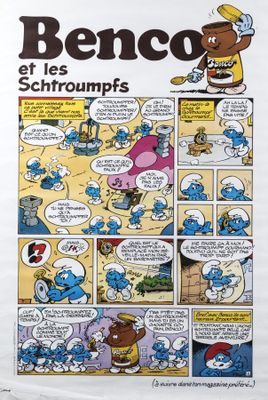 a close up of a comic strip with a cartoon character on it