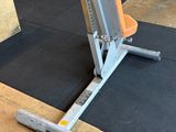 a close up of a gym bench in a gym room