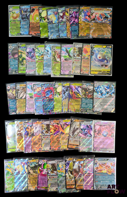 de nombreux types de cartes Pokémon sur fond noir