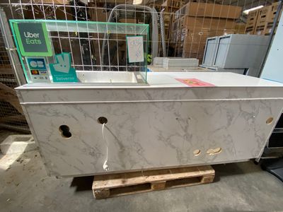 Comptoir mélaminé avec bac réfrigéré intégré  -Frais de vente volontai - Photo 1