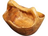 an image of a wooden bowl with a wooden handle on a white background