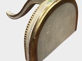 an image of a close up of a metal object on a white background