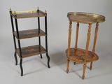 pair of 19th century french marquet tables