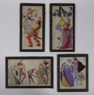 D'APRÈS SERGE IVANOFF (1893-1983) SUITE DE 4 REPRODUCTIONS r…