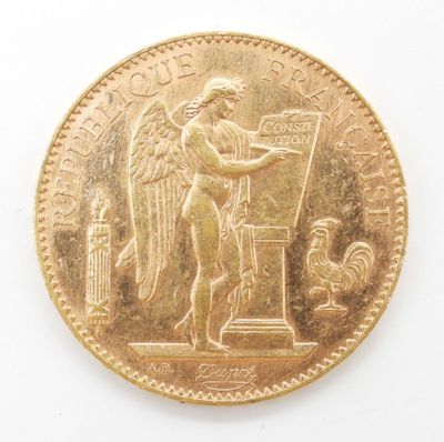 une image représentant une pièce d'or sur laquelle figure un ange