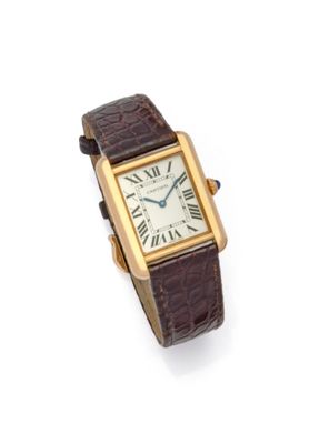 Montre-bracelet Cartier en or 18 carats à remontage manuel