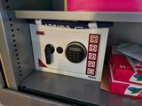 a safe box with a digital dial on it