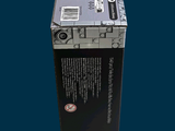 a black box with a picture of a motorcycle on it
