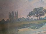a picture of a painting on the wall of a room