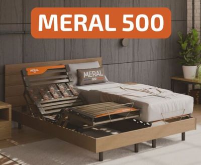 Meral Literie paire de sommiers électriques M500 R2, 2x80x20…