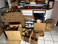 Lot d’emballages, décoration de Noël, dévidoir papier